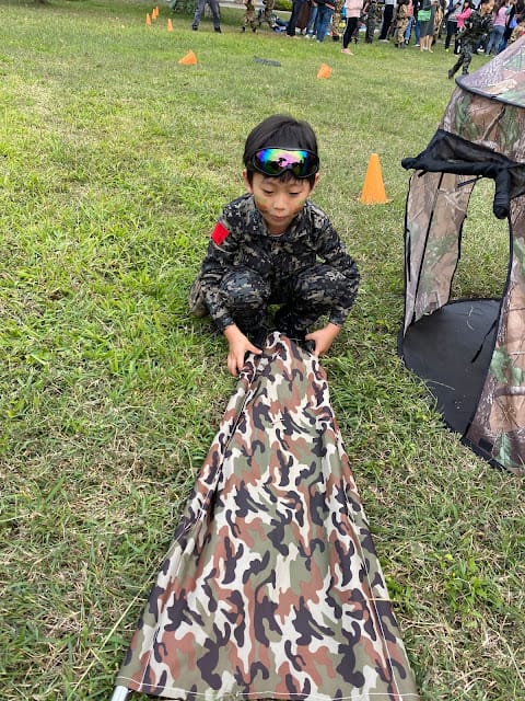 [親子體驗]Q阿米軍事體驗營,萌兵集合!匍匐前進/跳躍訓練/火箭炮射擊/搶救小兵
