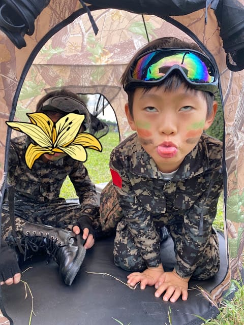 [親子體驗]Q阿米軍事體驗營,萌兵集合!匍匐前進/跳躍訓練/火箭炮射擊/搶救小兵