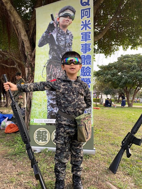 [親子體驗]Q阿米軍事體驗營,萌兵集合!匍匐前進/跳躍訓練/火箭炮射擊/搶救小兵
