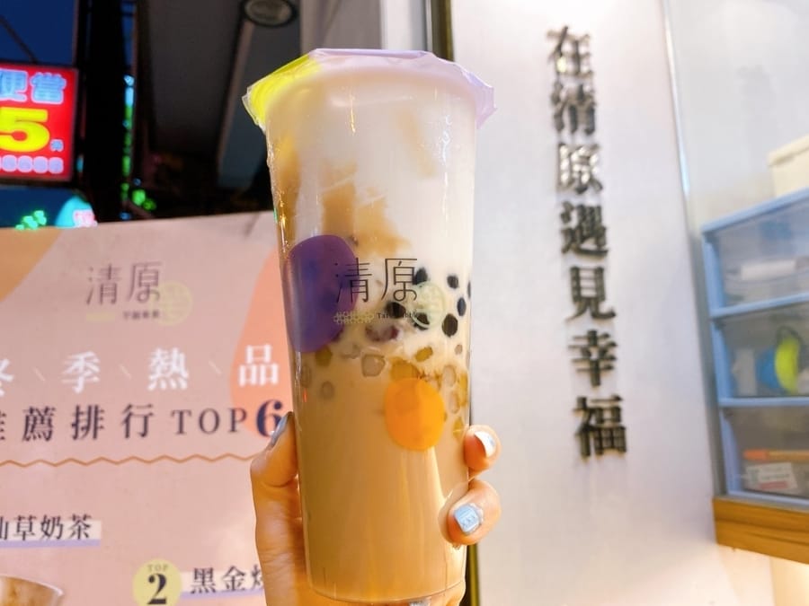 台南飲料店推薦~清原芋圓仁和店豐富芋頭配料,讓嘴巴鼓鼓好滿足!