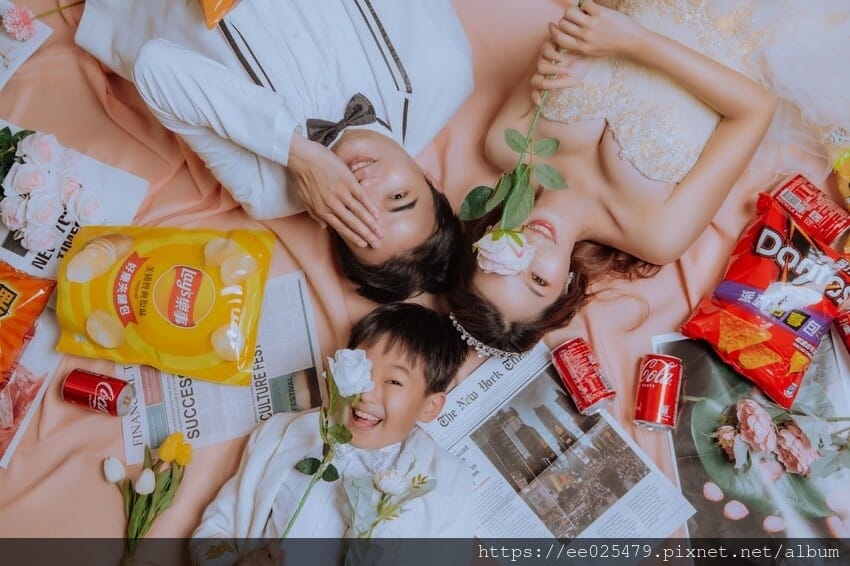 伊頓自助婚紗台南店，來看Stanma一家溫馨美好的全家福寫真