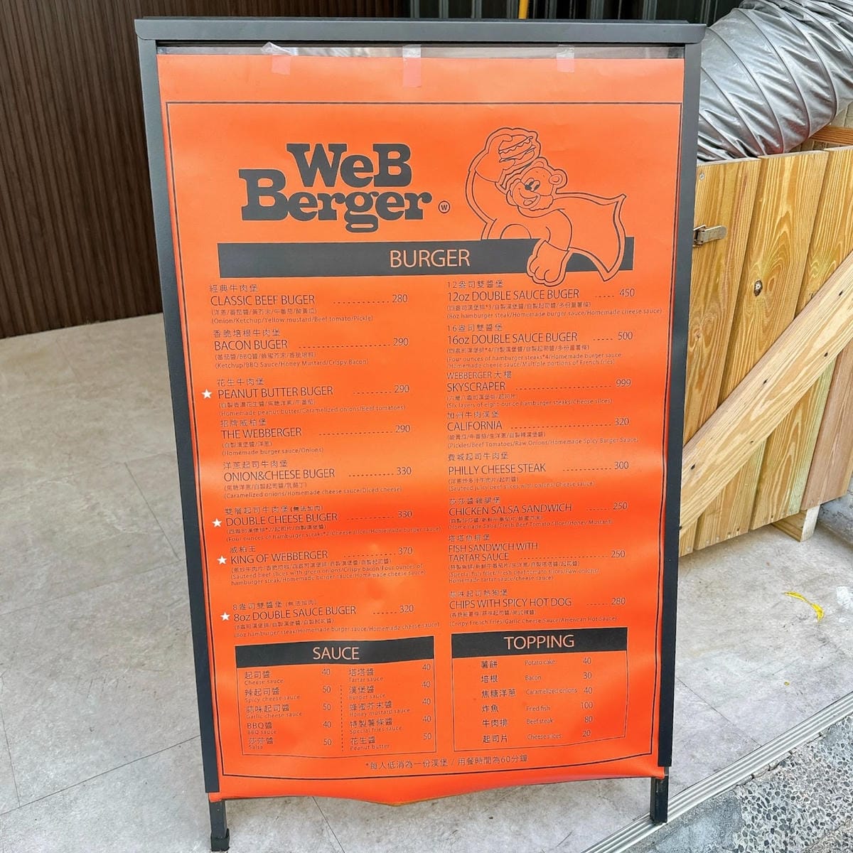 超大漢堡這裡吃啦！嘉義文化路夜市美食 Webberger大口