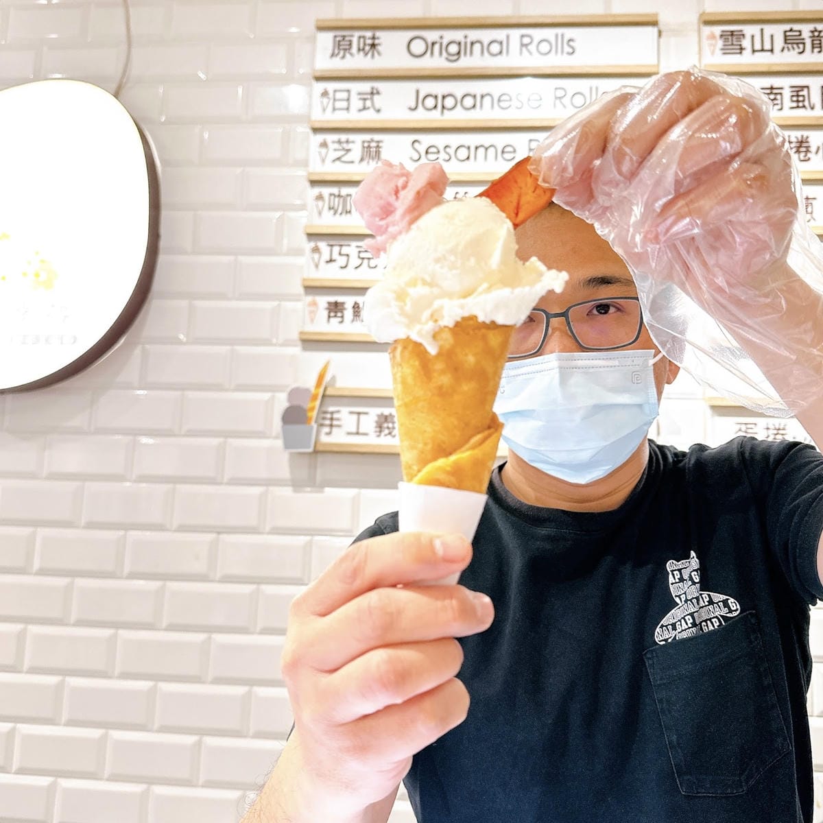 台南散步美食推薦  真的蛋捲做的蛋捲冰淇淋快到時之幸福輕手工