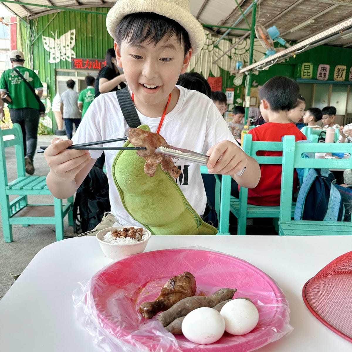 亞力山大蝴蝶生態教育農場 標本DIY、羊咩咩餵食秀、焢窯大餐