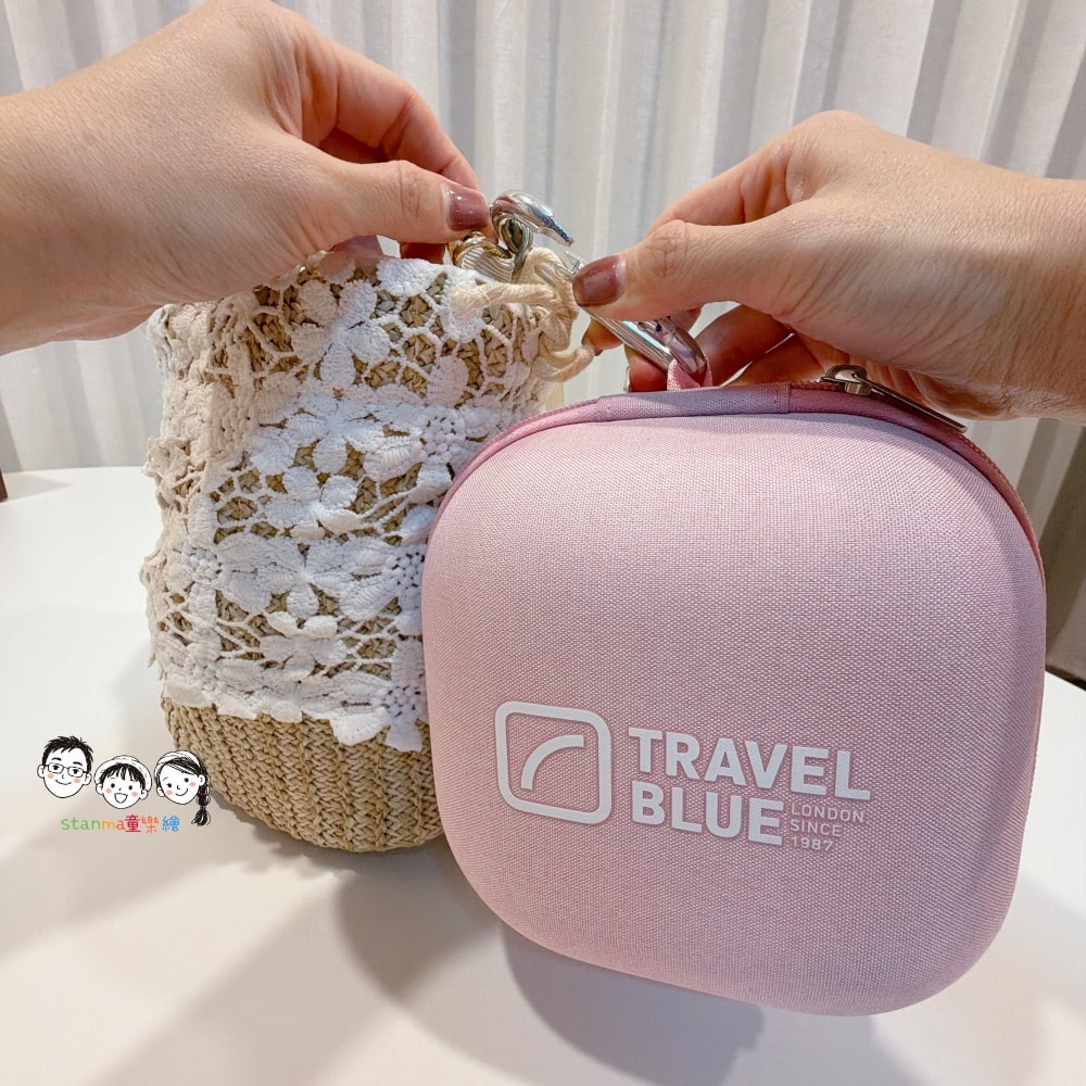 旅遊選品推薦～帶上Travel Blue ALL IN ONE 好物～寧靜頸枕、頸枕收納盒、斜背包、眼罩、耳塞、旅行背包、背包，出遊好輕鬆～