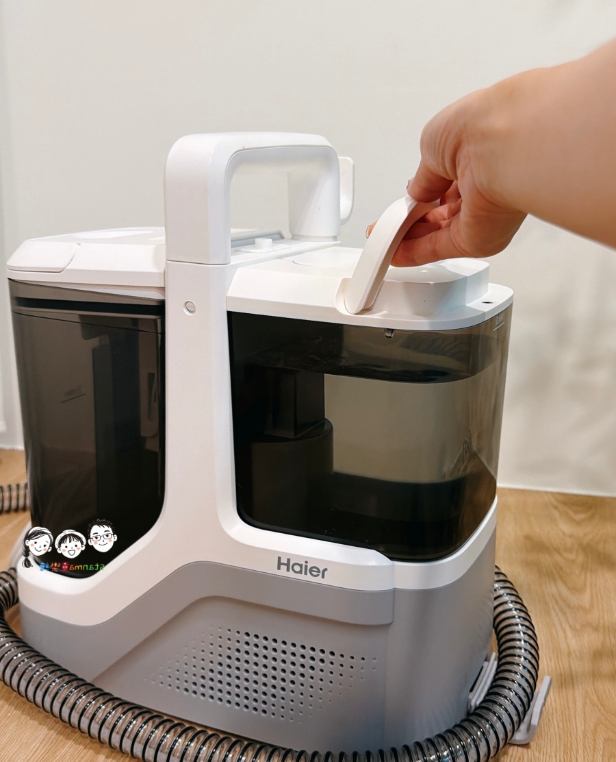 Haier 海爾白小勁R10織物清潔機 噴水、刷洗、吸汙三合一～沙發、床墊、陳年髒污、黑水大釋放，家中布面不再丟水洗！